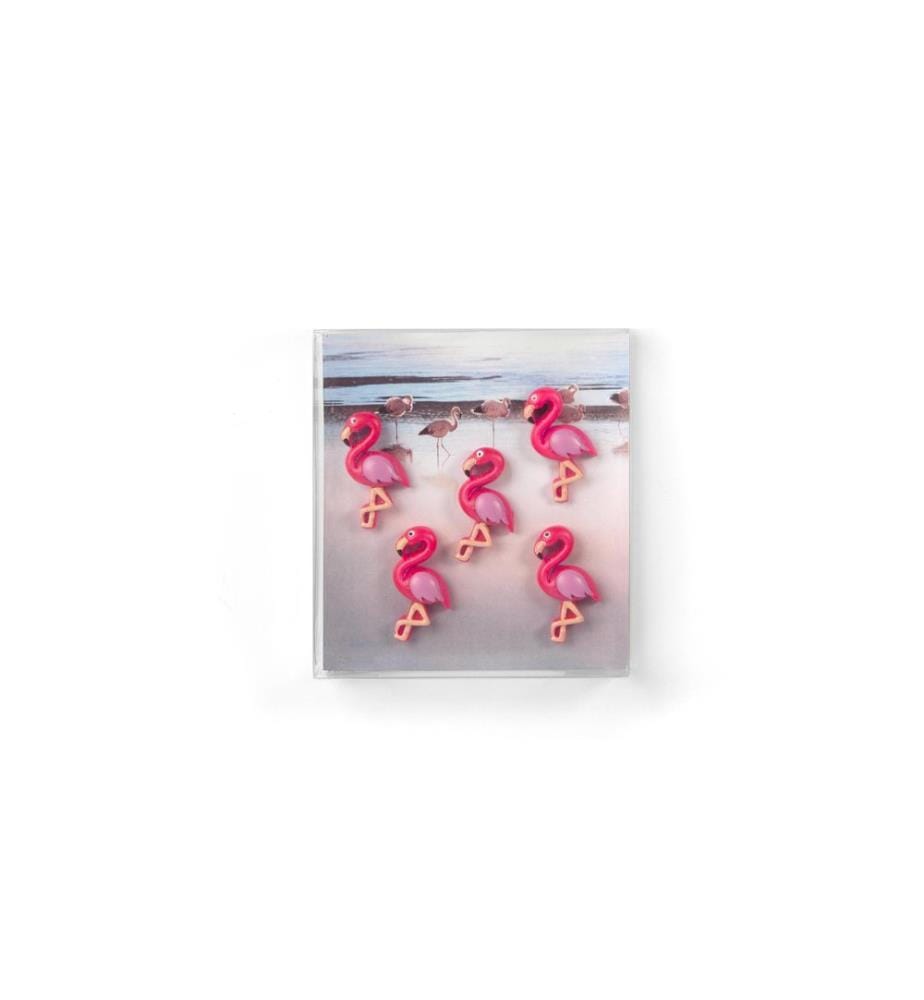 TRENDFORM - Haftmagnet FLAMINGO  Pink, 5 Stück
