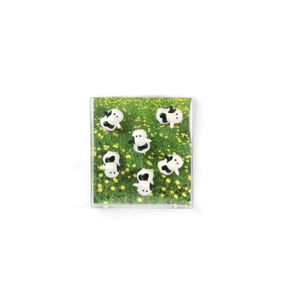 TRENDFORM - Aimant Cow Noir/Blanc, 6 Pièce/s