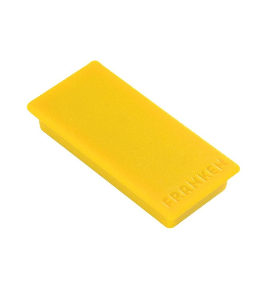 FRANKEN - Haftmagnet 23 x 50 mm, 10 Stück, Gelb
