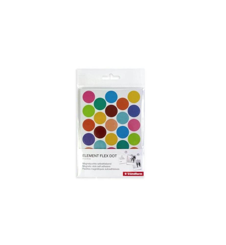 TRENDFORM - Aimant Élément Point flex Ø 1.8 cm, 28 pièces