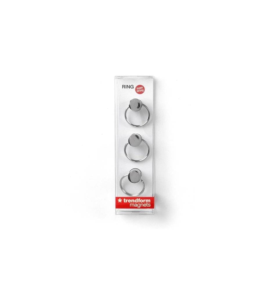 TRENDFORM - Hakenmagnet Ringe 3er Set, Silber