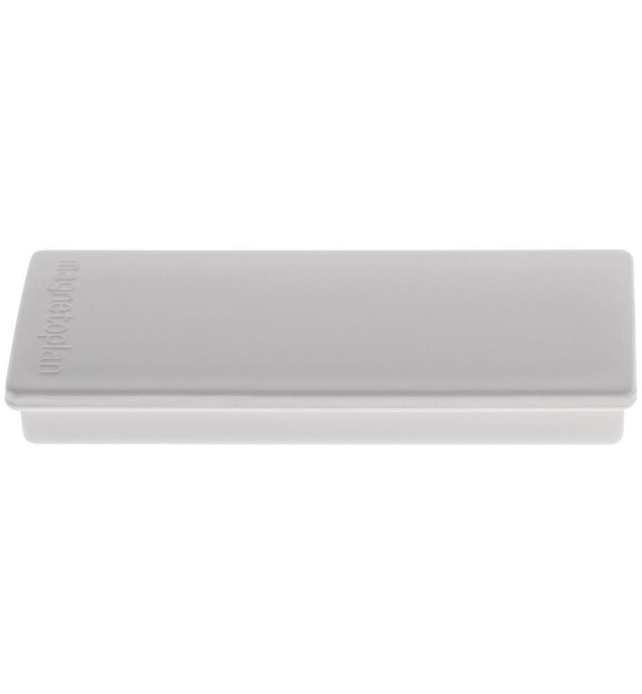MAGNETOPLAN - Aimant Rectangle Gris, 10 Pièce/s
