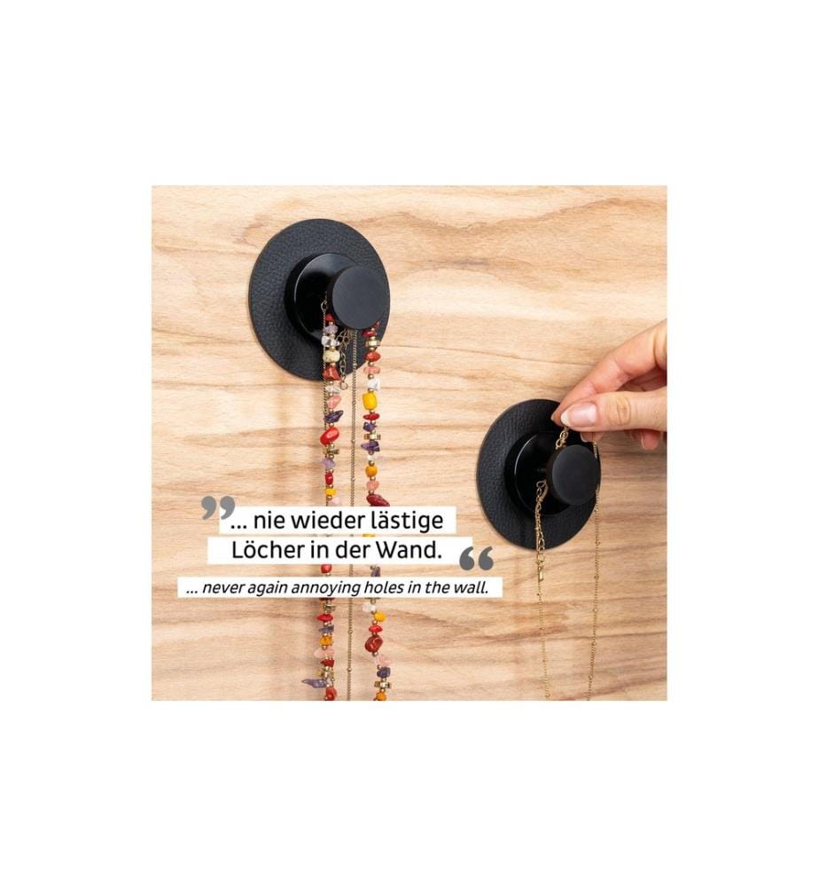 Silwy - Magnet-Haken 1 Stück, Schwarz