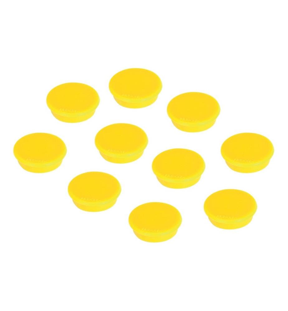 FRANKEN - Aimant Ø 32 mm, 10 Pièce/s, Jaune