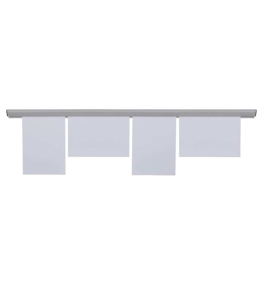 FRANKEN - Wandklemmschiene 118 x 4 cm, 1 Stück, Grau