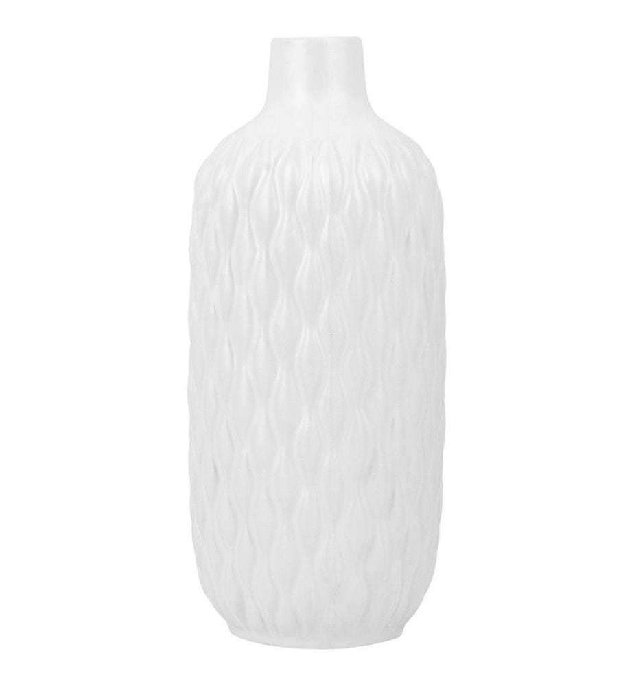 Vase décoratif EMAR Grès 31 cm Blanc