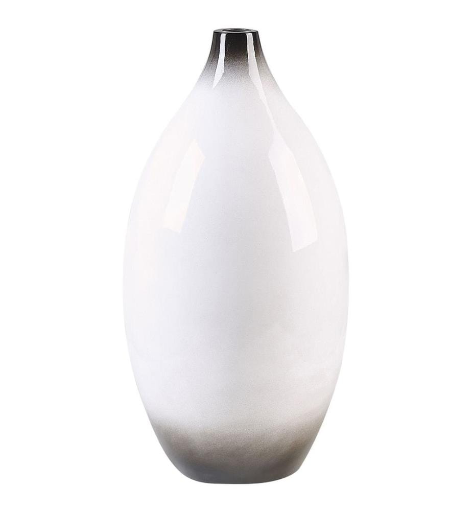 Dekovase BAEZA Keramik 46 cm Weiss