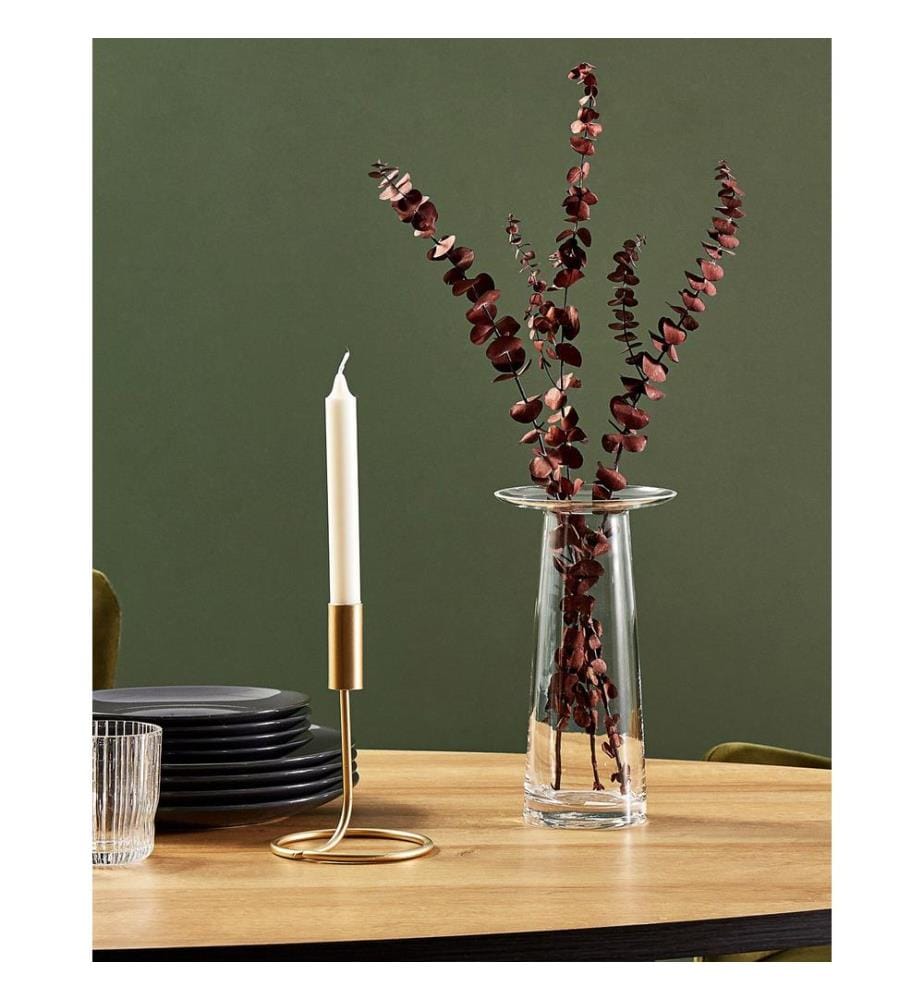 Blumenvase MANNA Glas 26 cm Transparent