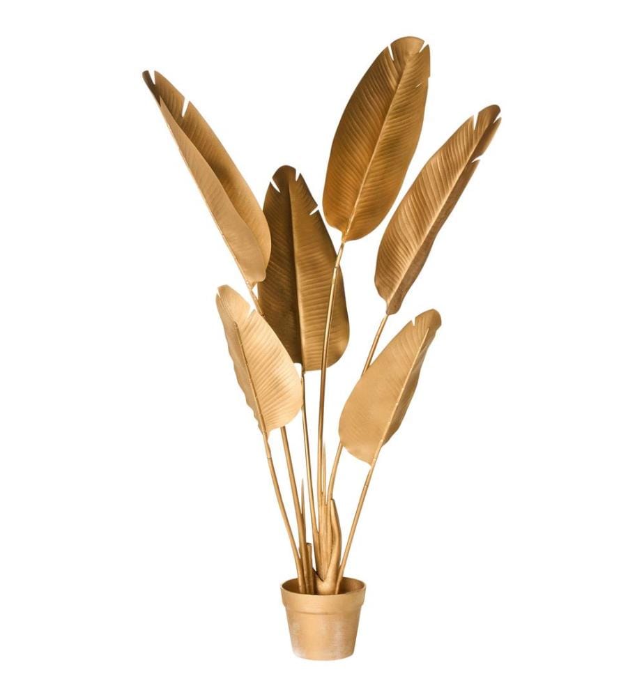 Kunstpflanze BANANA TREE 123 cm Gold