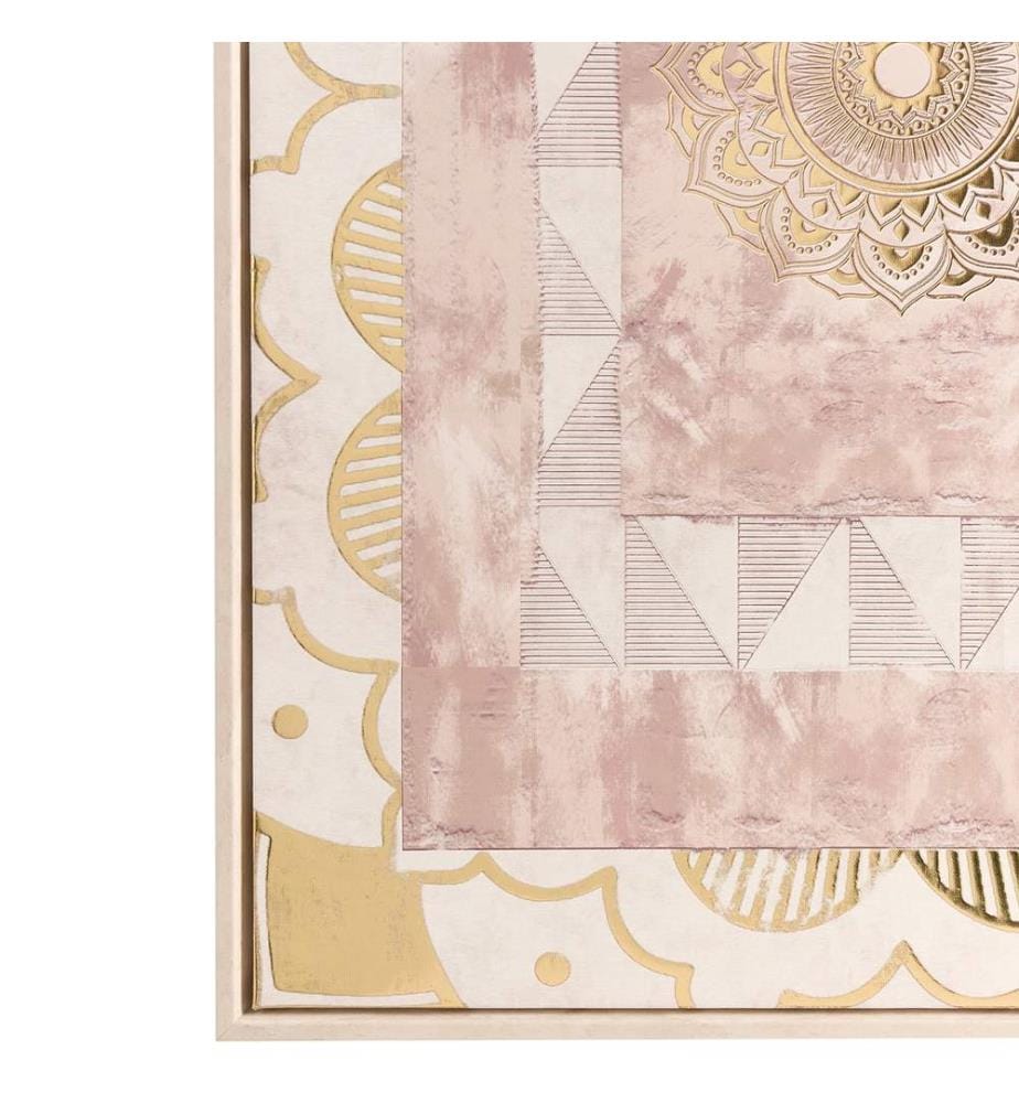 Imprimé sur toile CALLAN Motif abstrait Doré