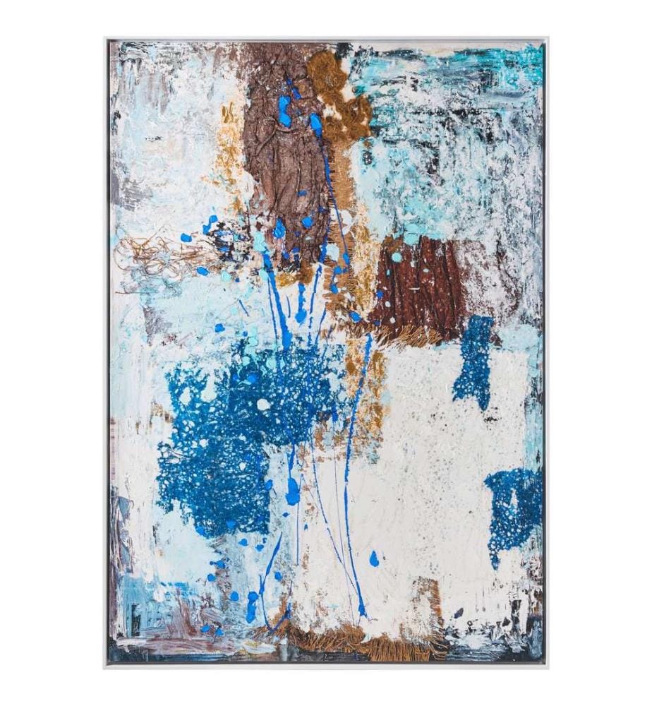 Imprimé sur toile OMAGH Motif abstrait Bleu