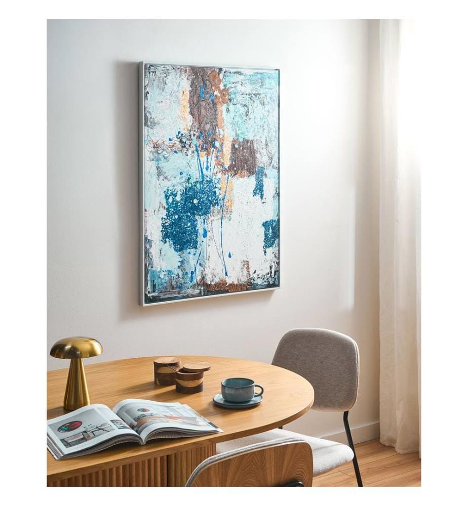 Imprimé sur toile OMAGH Motif abstrait Bleu