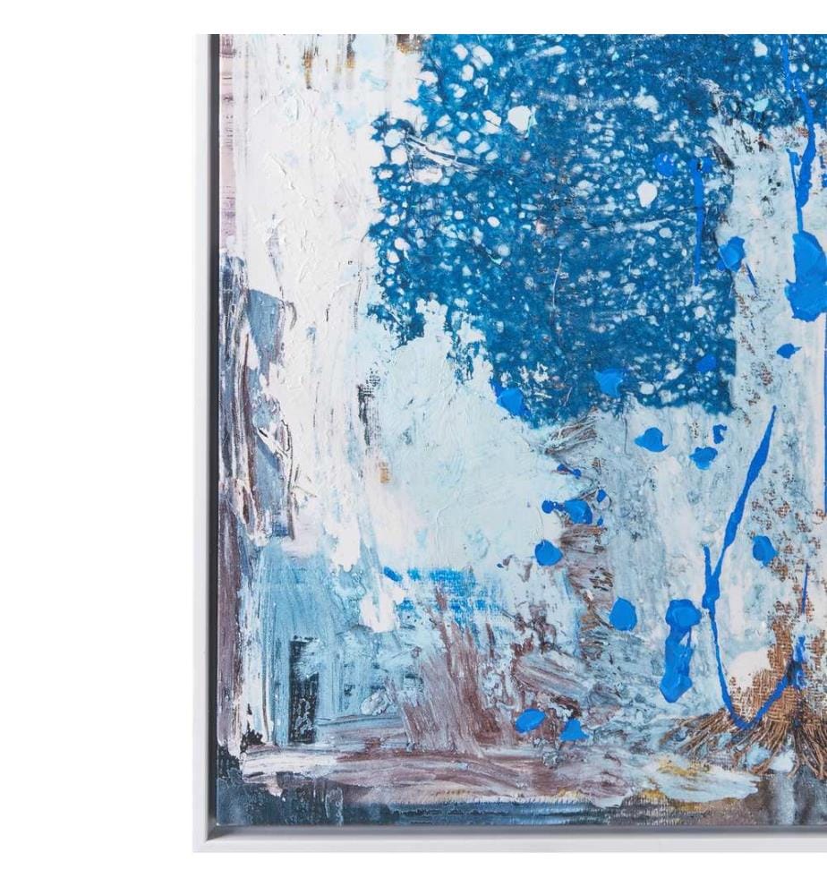 Imprimé sur toile OMAGH Motif abstrait Bleu