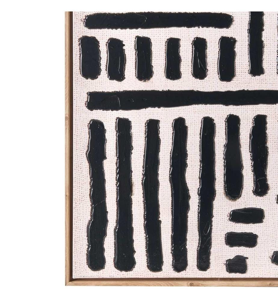 Imprimé sur toile NAVAN Motif abstrait Noir