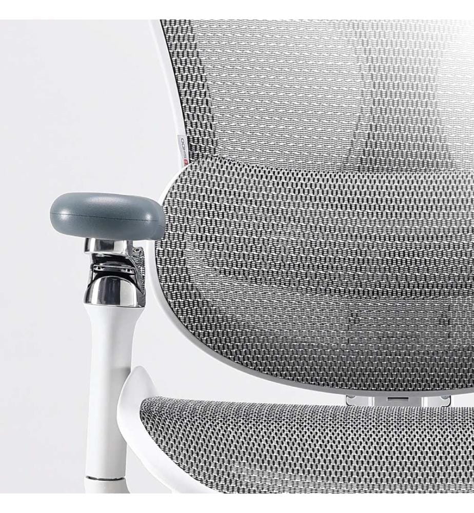 Bürostuhl C300 Pro mit Fussstütze – Grau und Weiss","detected_source_language":"FR