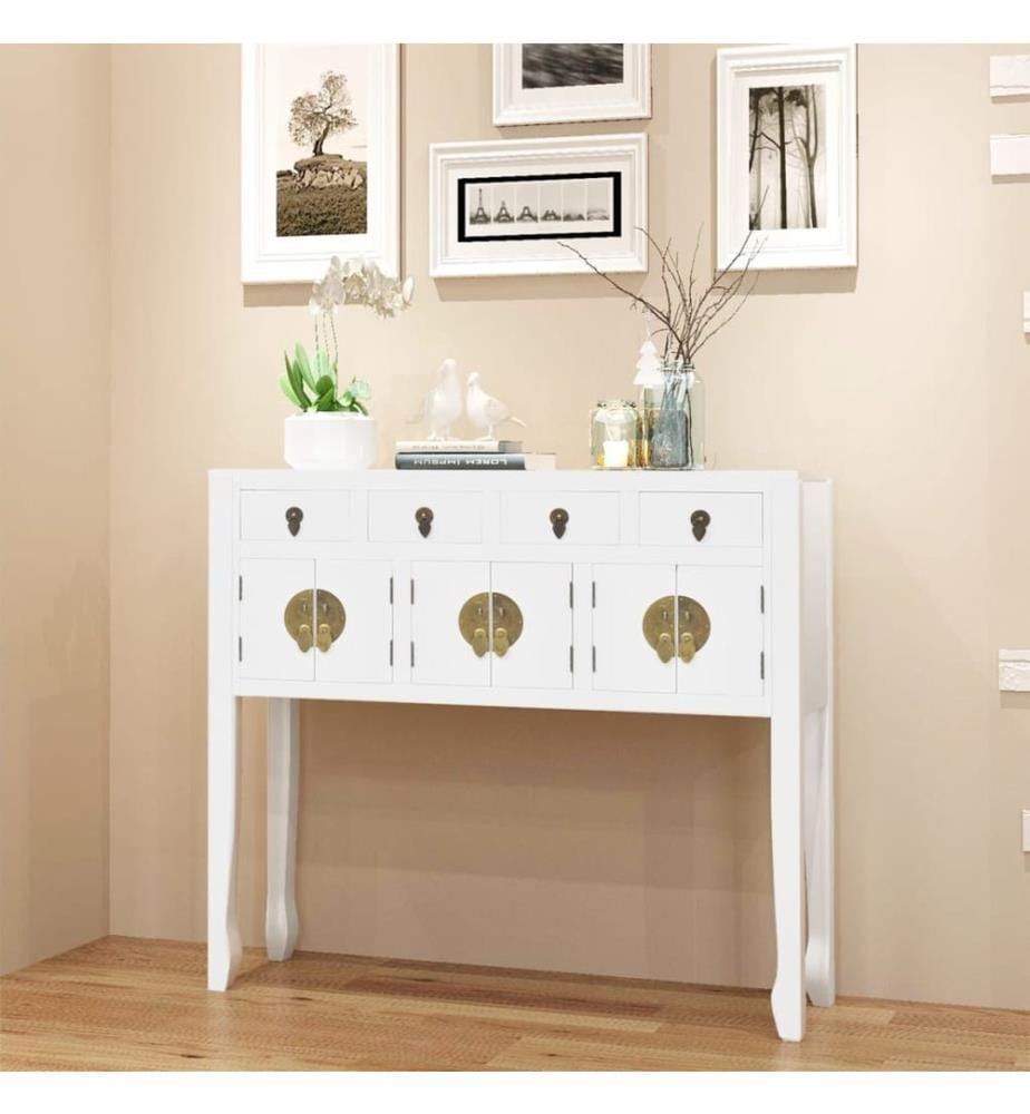 Sideboard Chinesischer Stil Massivholz Weiss