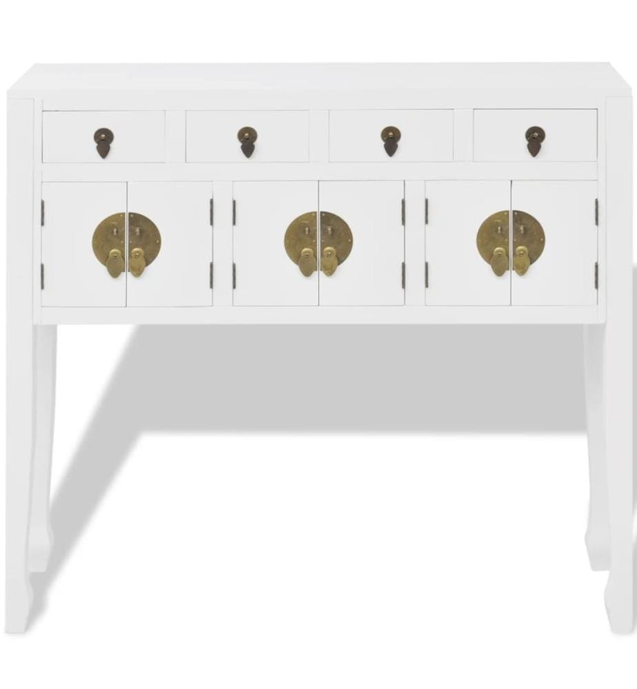 Sideboard Chinesischer Stil Massivholz Weiss