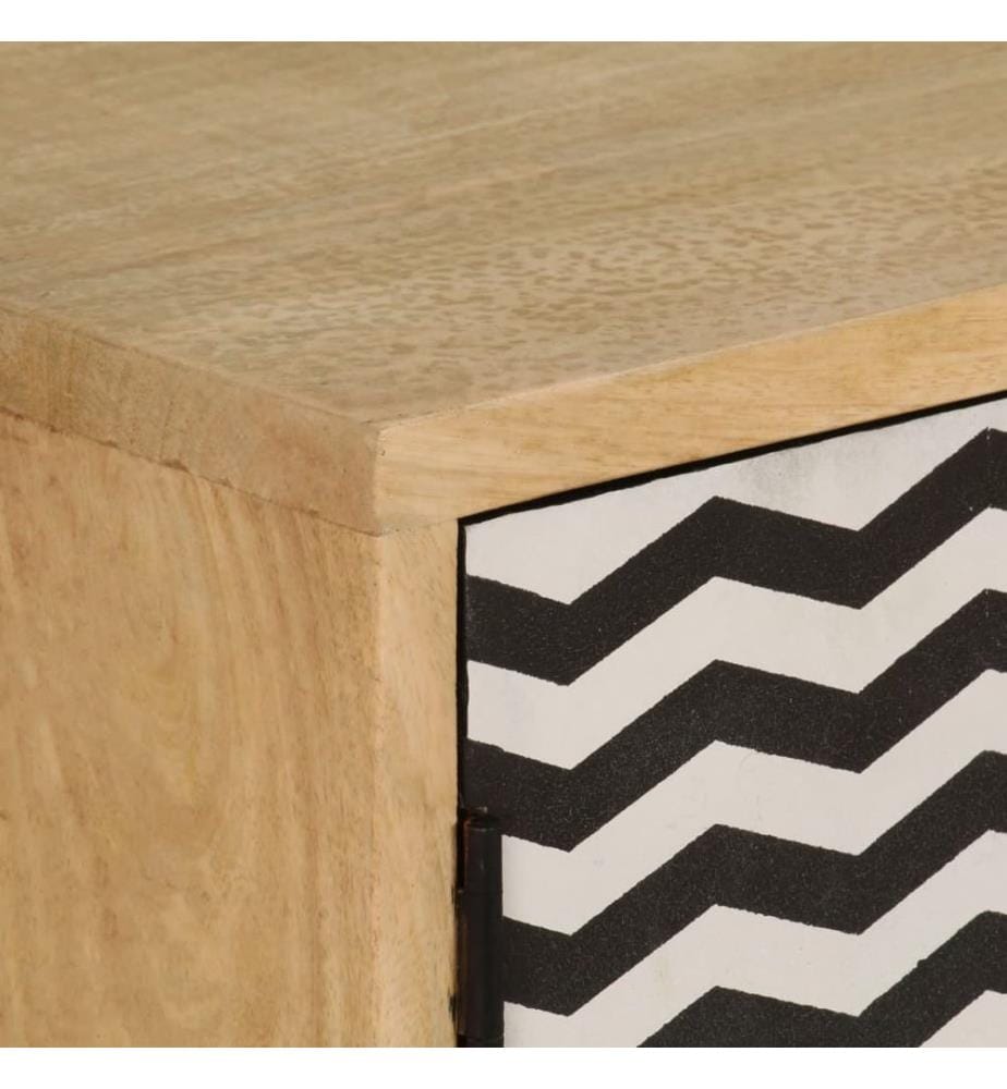 Buffet 120x30x75 cm bois de manguier massif