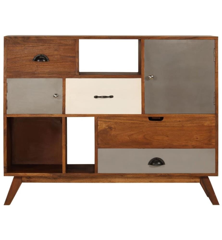 Sideboard 115x35x86 cm Massivholz Akazie