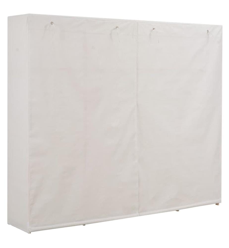Kleiderschrank Weiss 200 x 40 x 170 cm Stoff