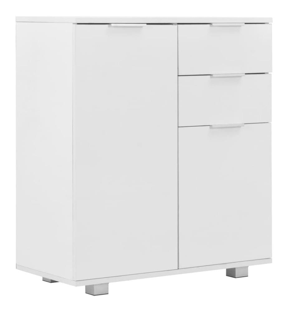 Sideboard Hochglanz-Weiss 71x35x80 cm Holzwerkstoff