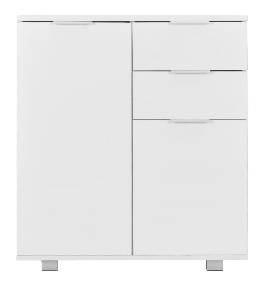 Sideboard Hochglanz-Weiss 71x35x80 cm Holzwerkstoff