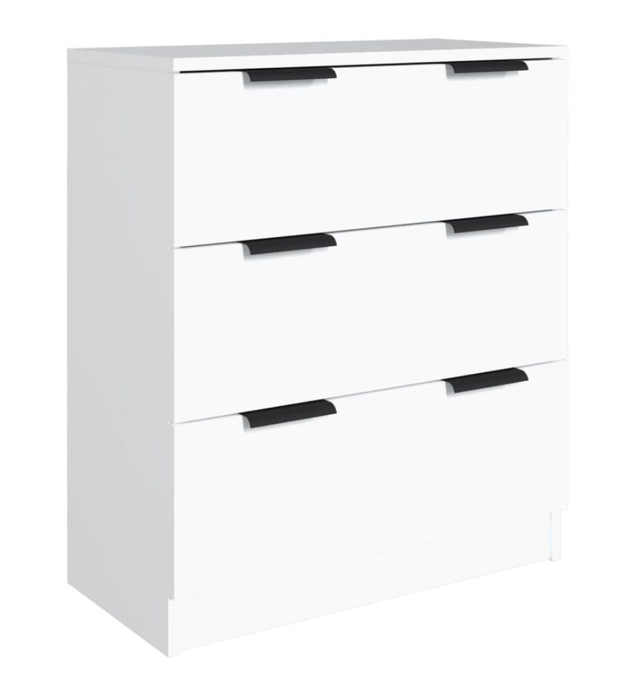 3-tlg. Sideboards Weiss Holzwerkstoff