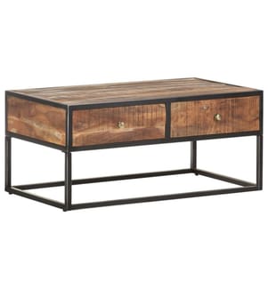 Couchtisch 90x50x40 cm Raues Akazienholz