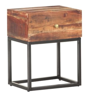 Nachttisch 40x30x50 cm Raues Akazienholz