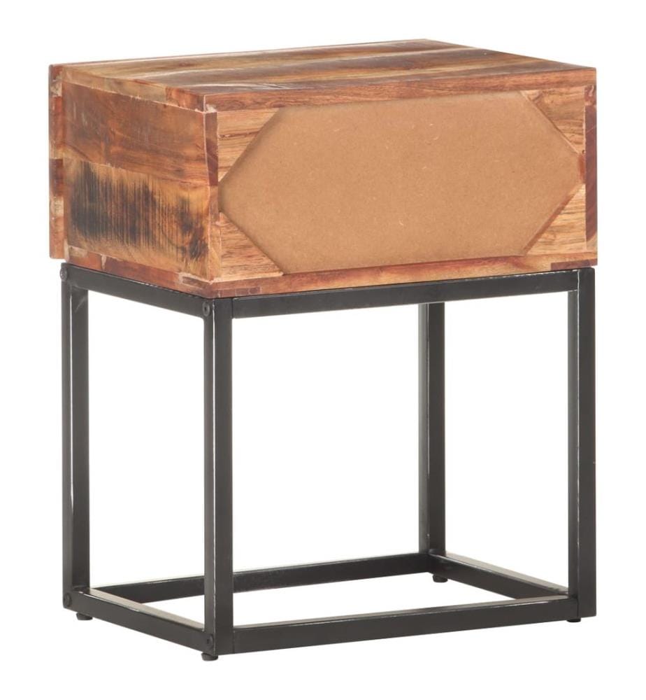 Table de chevet 40x30x50 cm Bois d'acacia brut