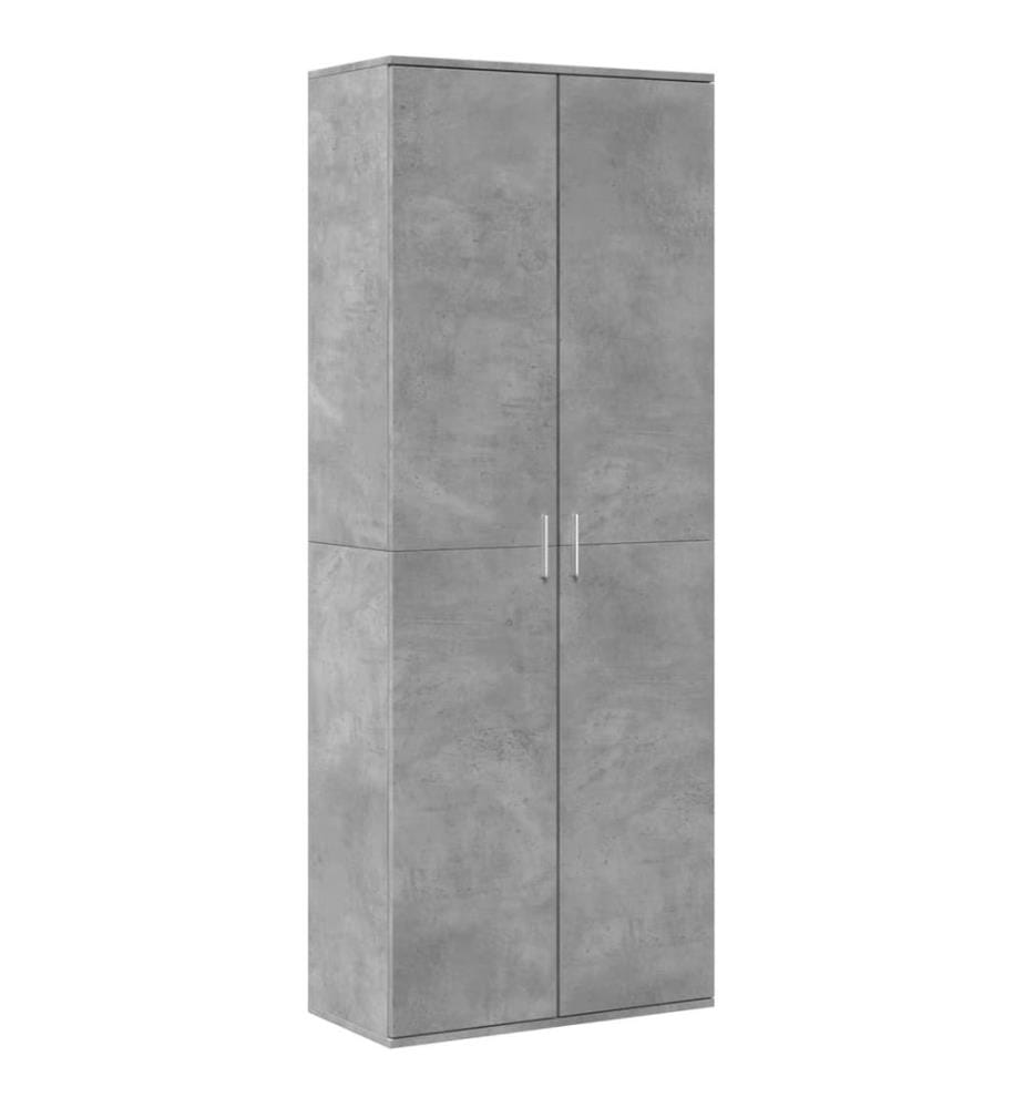Highboard Betongrau 70x35x180 cm Holzwerkstoff