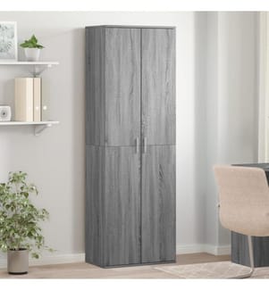 Highboard Grau Sonoma 60x35x180 cm Holzwerkstoff