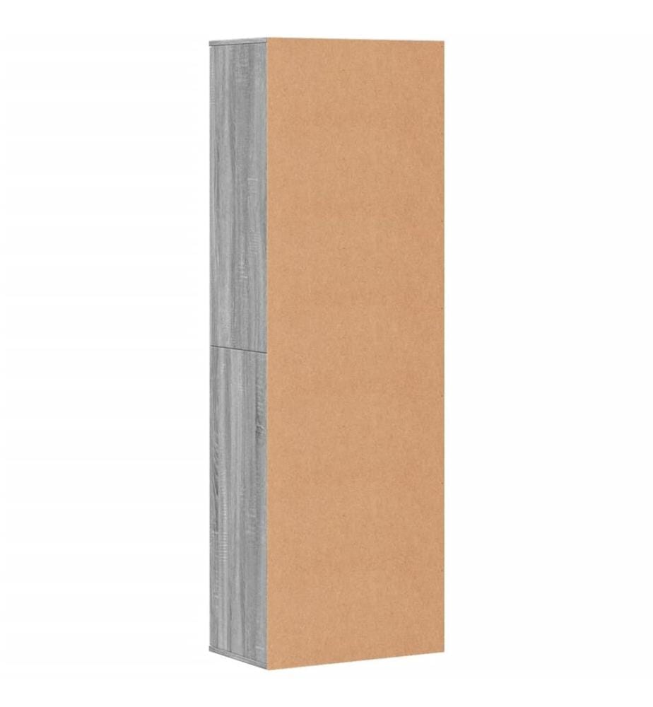 Highboard Grau Sonoma 60x35x180 cm Holzwerkstoff