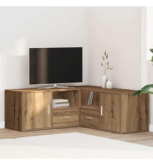 Eckregal Artisan-Eiche 200x40x45 cm Holzwerkstoff