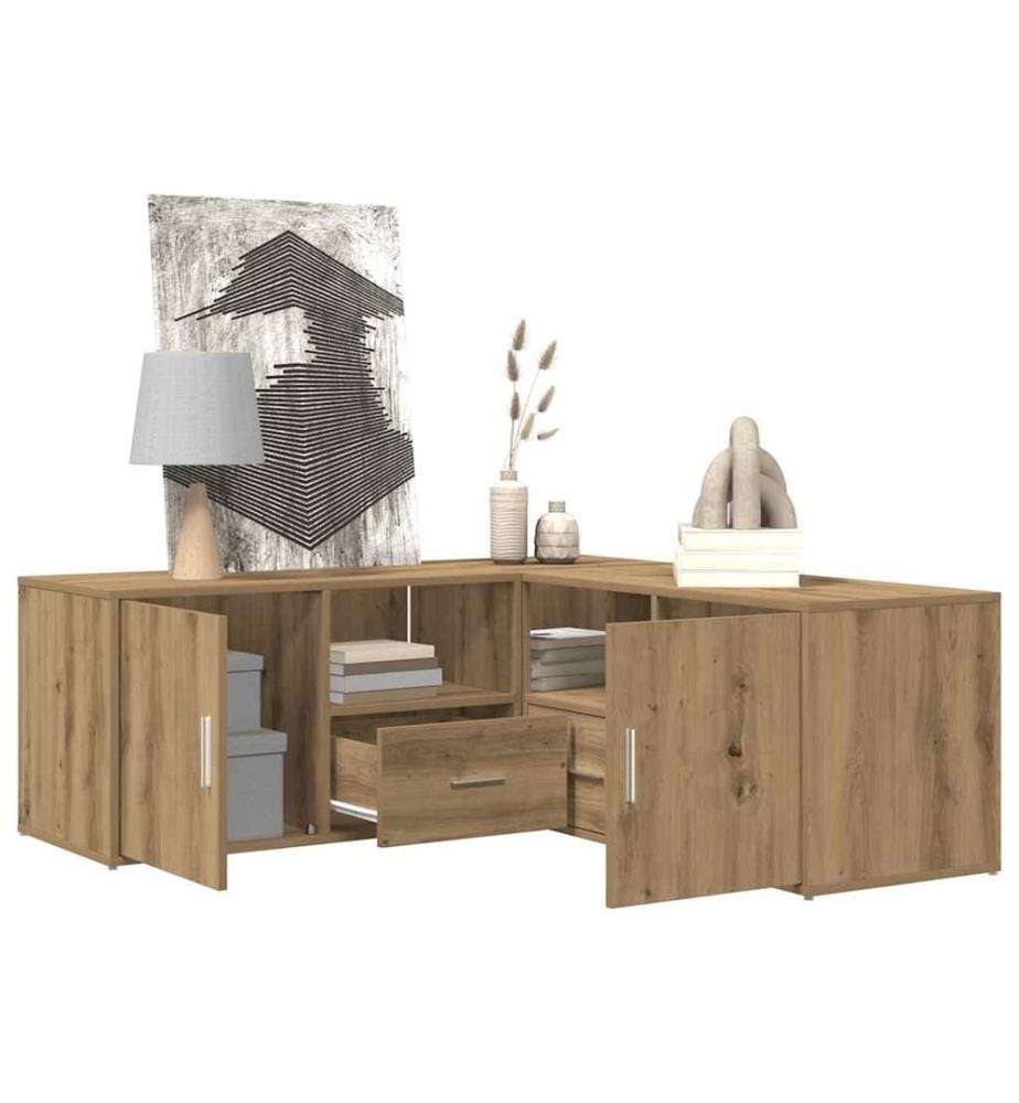 Eckregal Artisan-Eiche 200x40x45 cm Holzwerkstoff