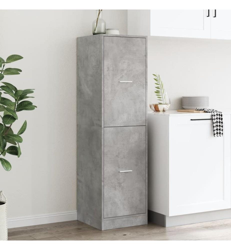 Apothekerschrank Betongrau 40x41x144,5 cm Holzwerkstoff