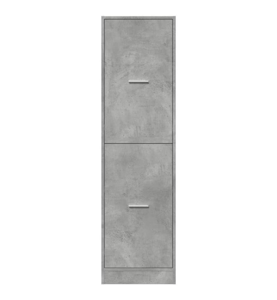 Apothekerschrank Betongrau 40x41x144,5 cm Holzwerkstoff