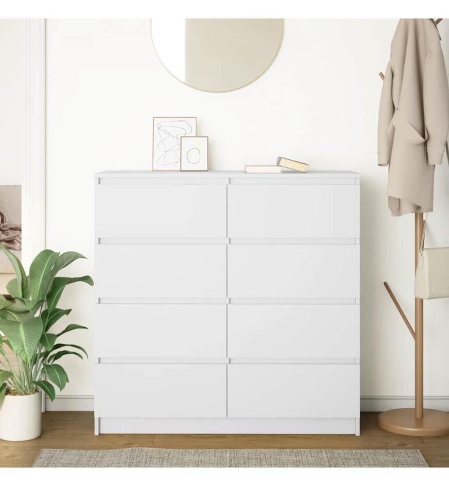 Sideboard Weiss 100x35x99 cm Holzwerkstoff