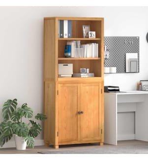 Aufbewahrungsmöbel-Set mit Speicher mit Tür Braun Holzwerkstoff