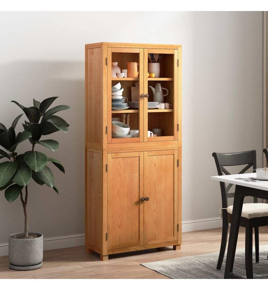 Aufbewahrungsmöbel-Set 2 pcs Natur Engineered Wood und Eiche