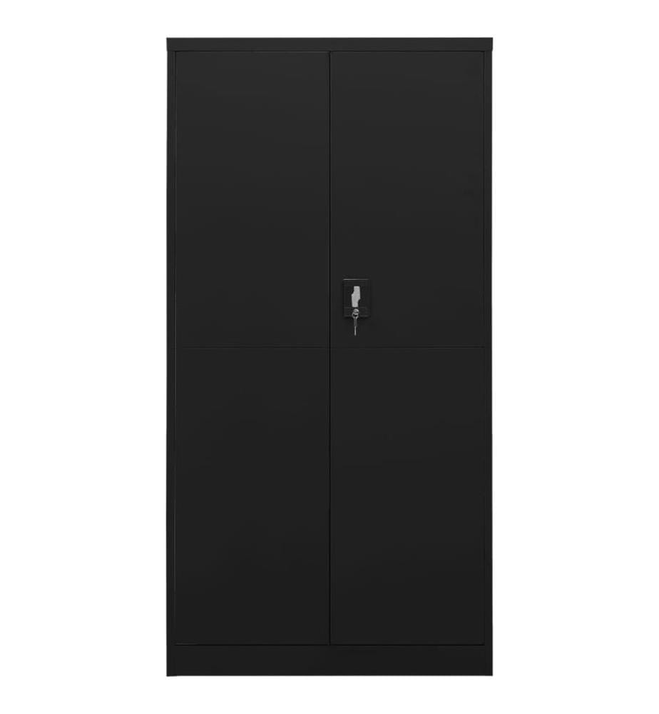 Armoire à casiers Noir 90x40x180 cm Acier