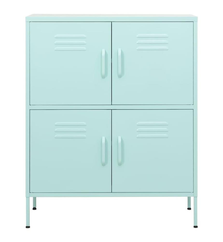 Lagerschrank Minzgrün 80x35x101,5 cm Stahl