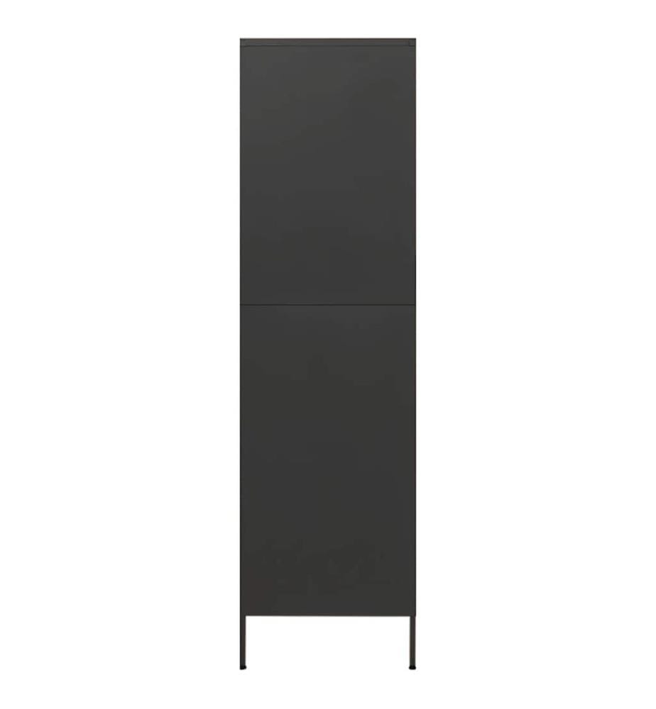 Kleiderschrank Anthrazit 90x50x180 cm Stahl