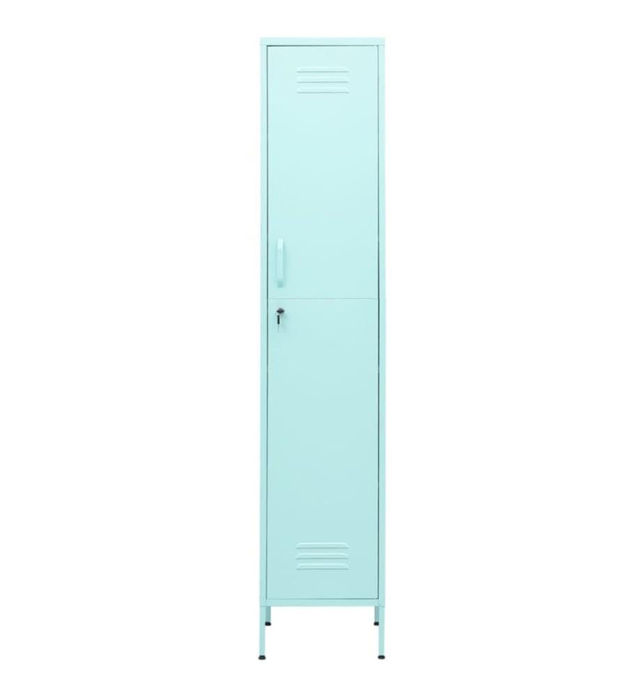 Armoire à casiers Vert menthe 35x46x180 cm Acier