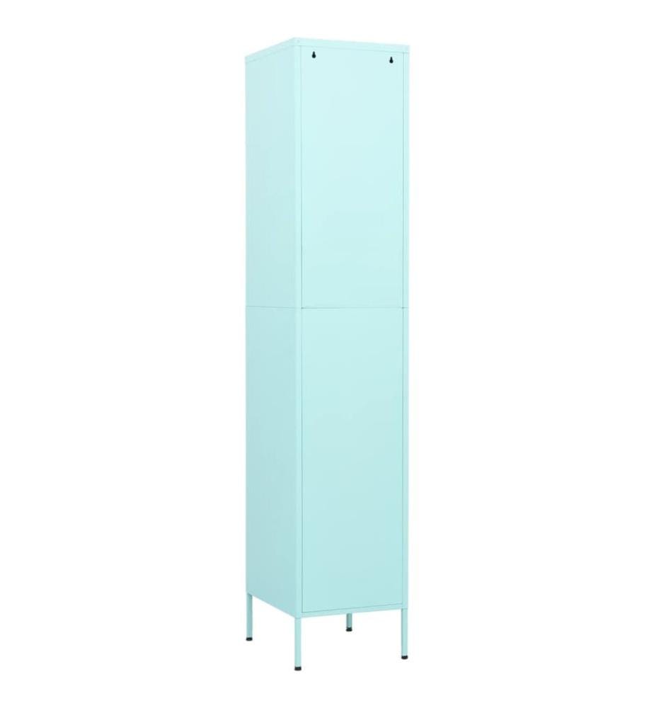 Armoire à casiers Vert menthe 35x46x180 cm Acier