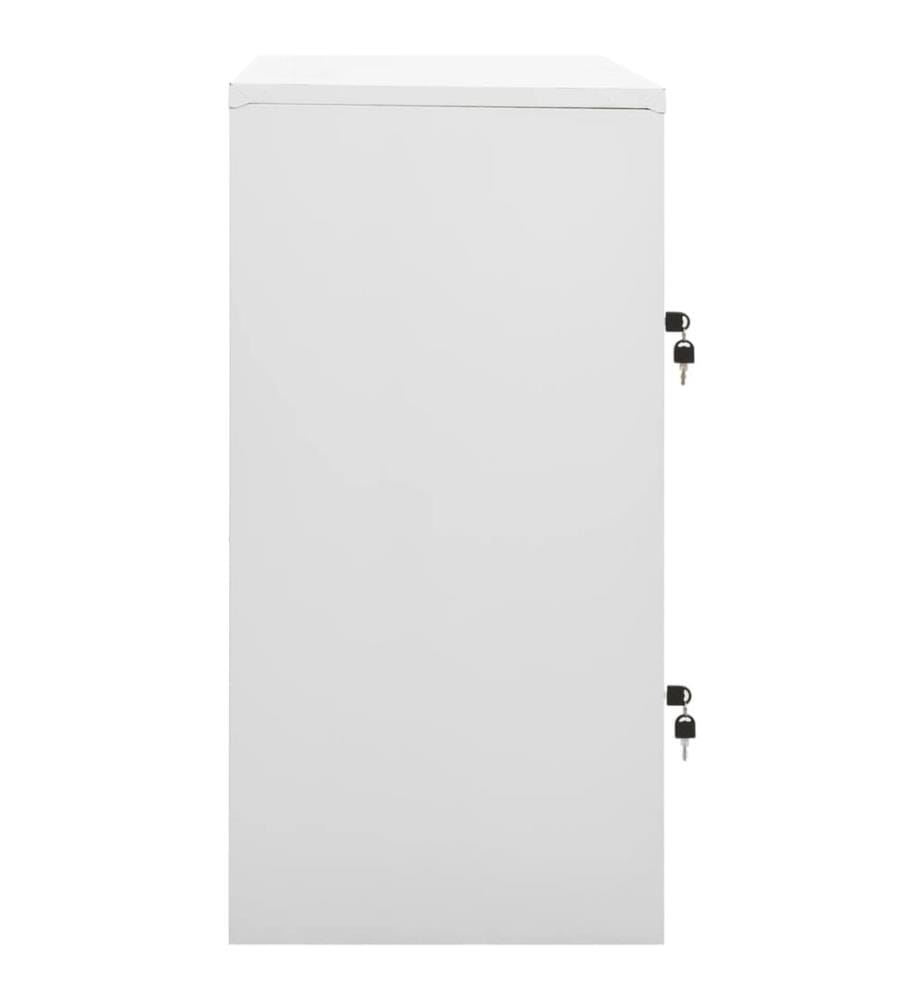 Armoire à casiers Gris clair 90x45x92,5 cm Acier