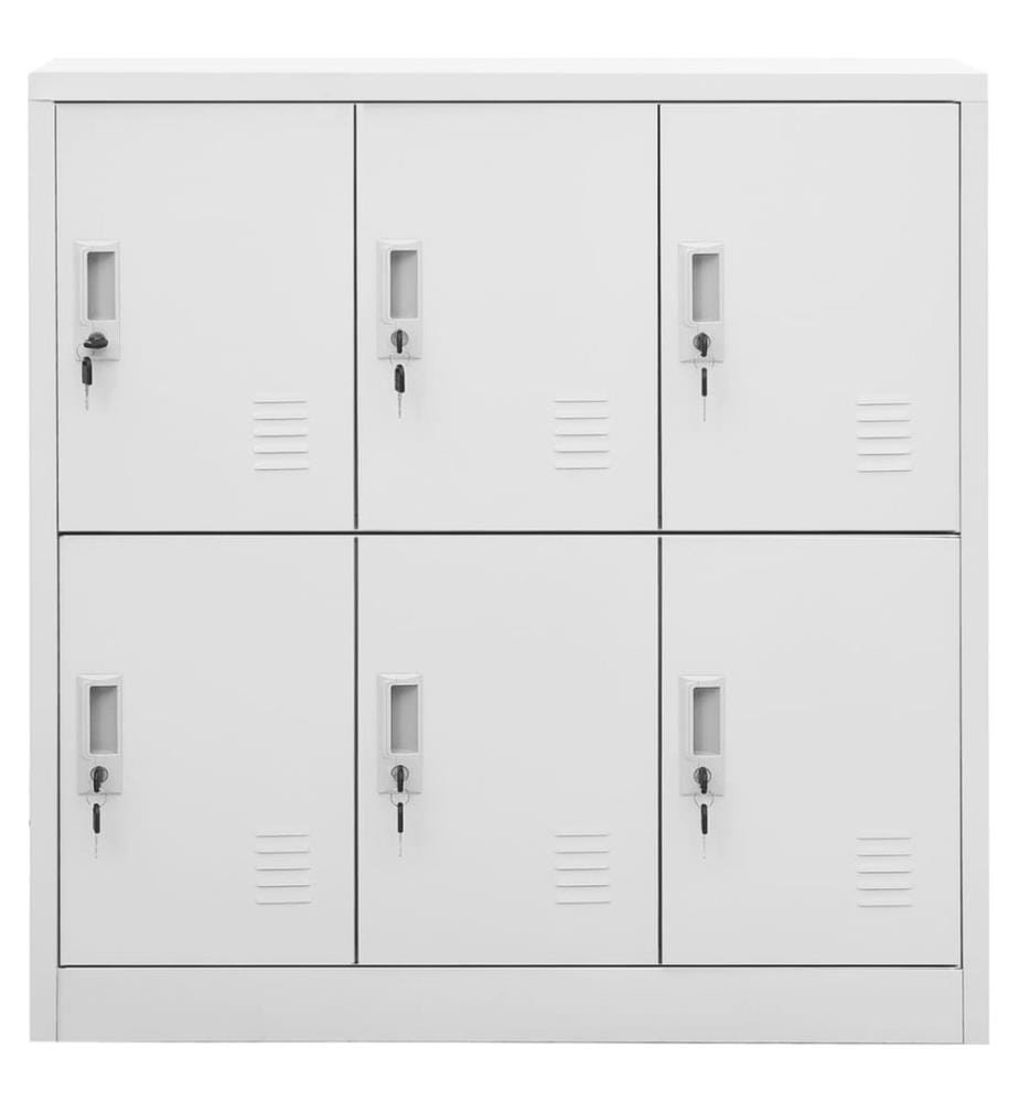 Armoire à casiers Gris clair 90x45x92,5 cm Acier