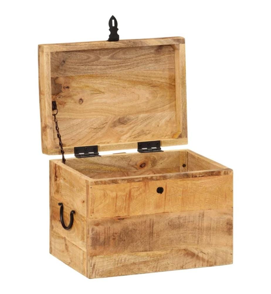 Aufbewahrungsbox 39x28x31 cm Massivholz Mango