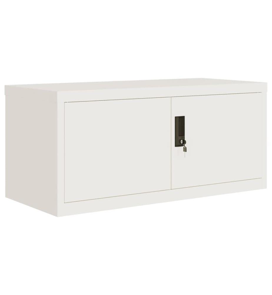 Aktenschrank Weiss 90x40x40 cm Stahl