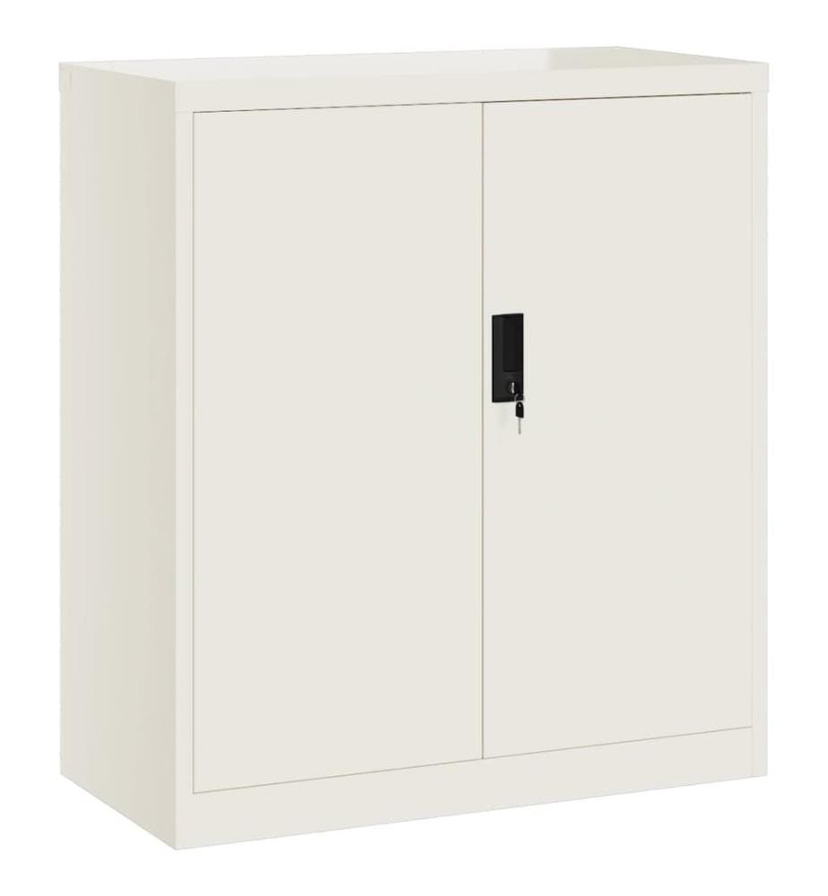 Aktenschrank Weiss 79x40x90 cm Stahl